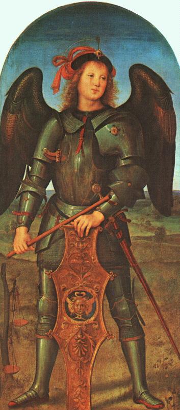 Pietro Perugino St.Michael France oil painting art